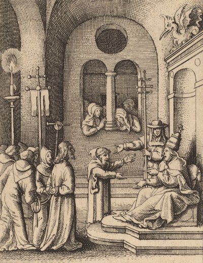 Jesus Again Before Caiaphas by Wenceslaus Hollar