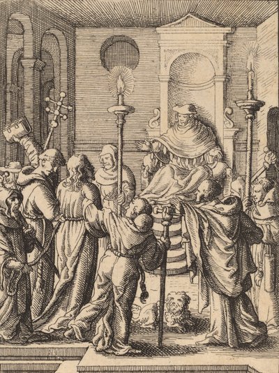 Jesus before Annas by Wenceslaus Hollar