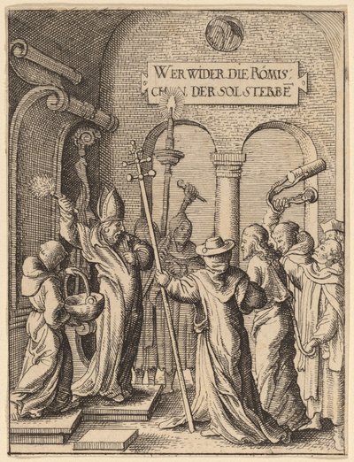 Jesus before Caiaphas by Wenceslaus Hollar