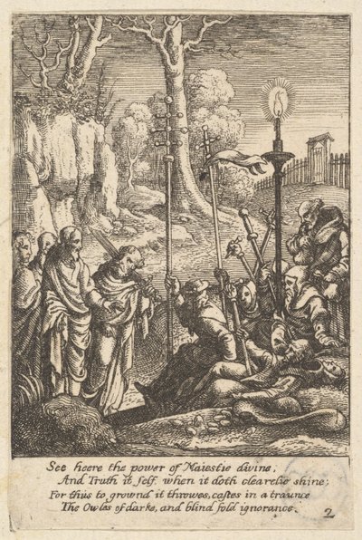 Jesus Confronting His Detractors by Wenceslaus Hollar