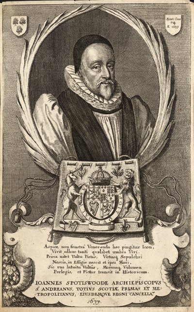 John Spottiswoode (State 3) by Wenceslaus Hollar