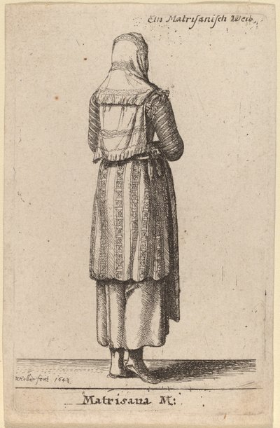 Matrisana M. by Wenceslaus Hollar