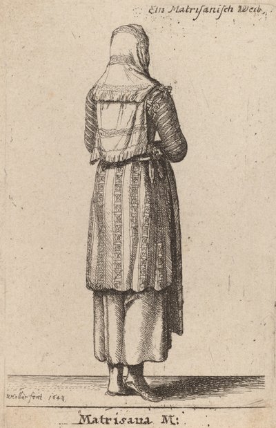 Matrisana M. by Wenceslaus Hollar