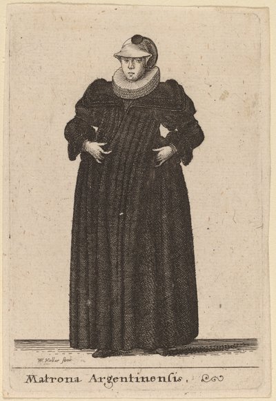 Argentinian Matron by Wenceslaus Hollar
