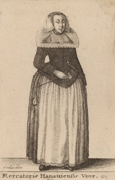 Mercantoris Hanauiensis Vxor by Wenceslaus Hollar