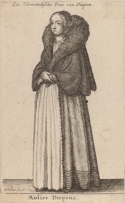 Mulier Diepana by Wenceslaus Hollar