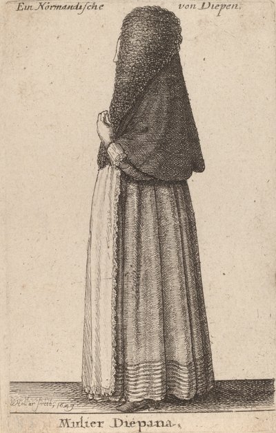 Mulier Diepana by Wenceslaus Hollar