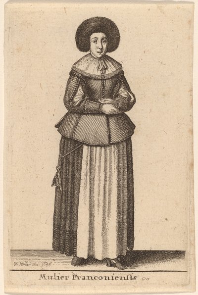 Franconian Woman by Wenceslaus Hollar