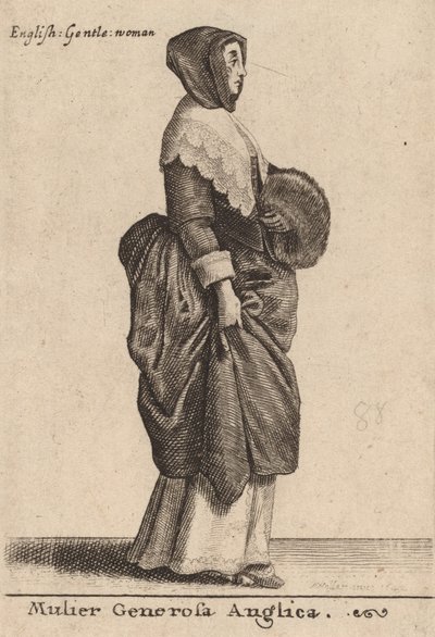 Generous English Woman, 1642 by Wenceslaus Hollar