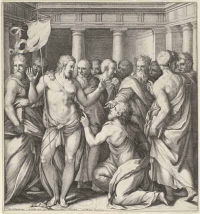Doubt of Thomas by Wenceslaus Hollar