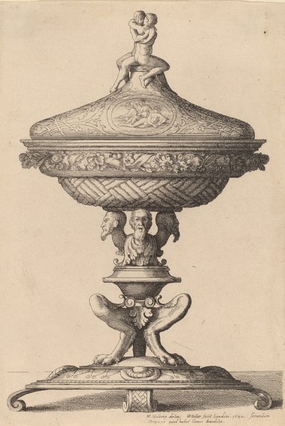 Ornate Goblet, 1642 by Wenceslaus Hollar