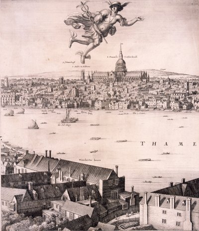 Panoramic View of London by Wenceslaus Hollar