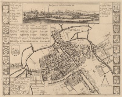 Prospect of Oxford by Wenceslaus Hollar