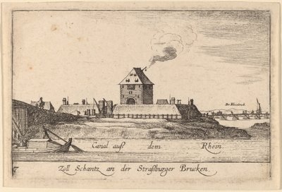 Strasbourg: The Toll House by Wenceslaus Hollar