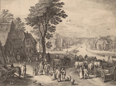 The Canal by Wenceslaus Hollar