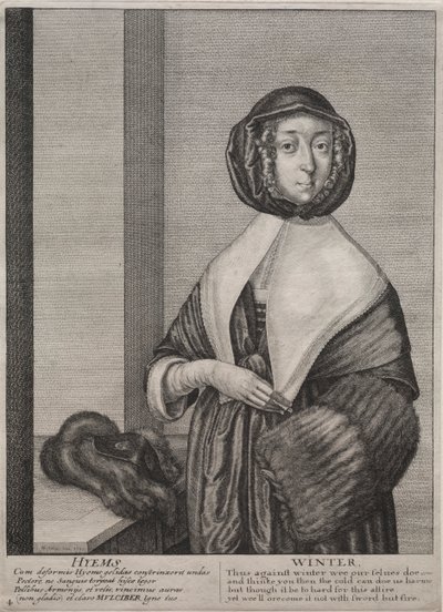 The Four Seasons: Winter by Wenceslaus Hollar
