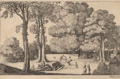 The Mineral Spring by Wenceslaus Hollar