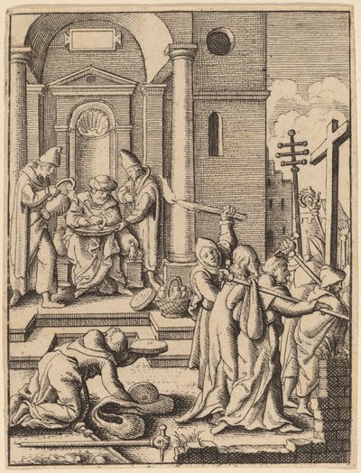 The Washing of Hands by Wenceslaus Hollar