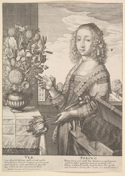 Spring (Three-Quarter-Length Seasons) by Wenceslaus Hollar