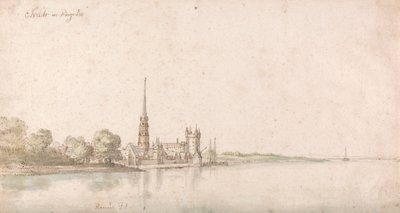 View of Eltville on the Rhine by Wenceslaus Hollar