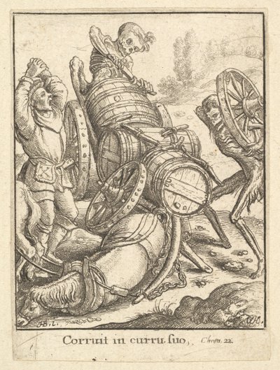 Waggoner (from the Dance of Death) by Wenceslaus Hollar