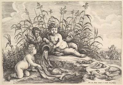 Water The Four Elements by Wenceslaus Hollar