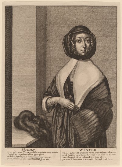Winter by Wenceslaus Hollar