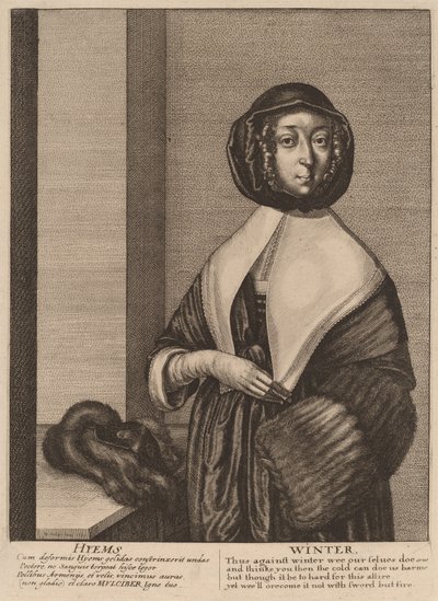 Winter by Wenceslaus Hollar
