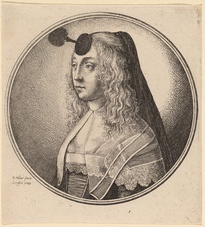 Woman of Antwerp by Wenceslaus Hollar