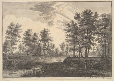 Wooded Landscape by Wenceslaus Hollar