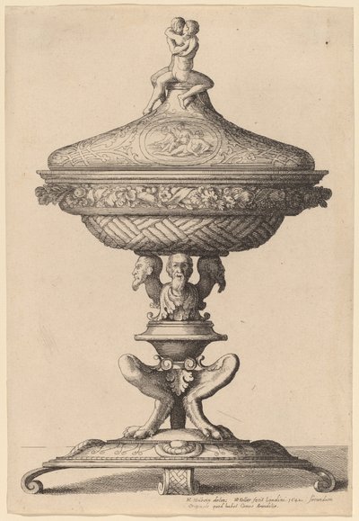 Ornate Goblet by Wenceslaus Hollar after Hans Holbein the Younger