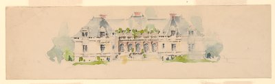 Elevation of Mansion by Whitney Warren Jr.