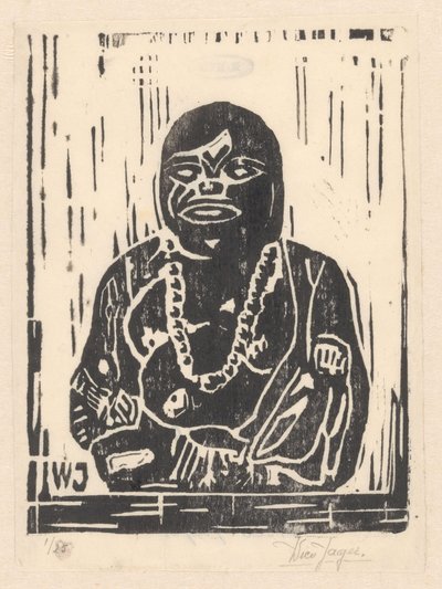 Abstract Study of a Black Man by Wico Jager