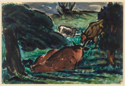 Cows Reclining by Wiesenberg, Louis