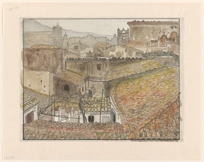View of Randazzo, Sicily by Wijnand Otto Jan Nieuwenkamp