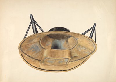 Circular Tin Bath Tub by Wilbur M Rice