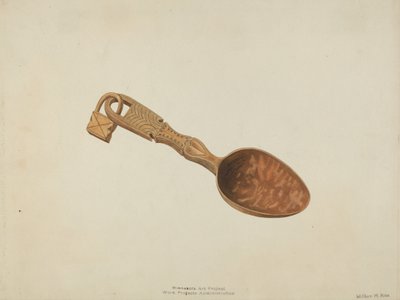 Wooden Spoon by Wilbur M Rice