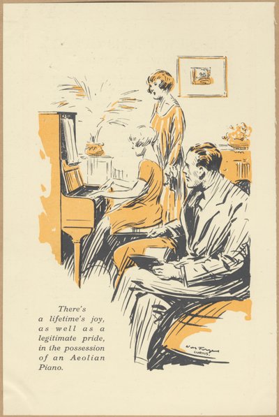 Aeolian Company Pianolas, 1920s by Wilfred Fryer, Curtis Advertising Agency