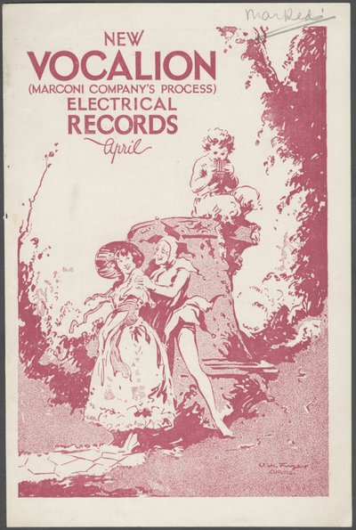 Vocalion Records Bulletin by Wilfred Fryer, Curtis Advertising Agency