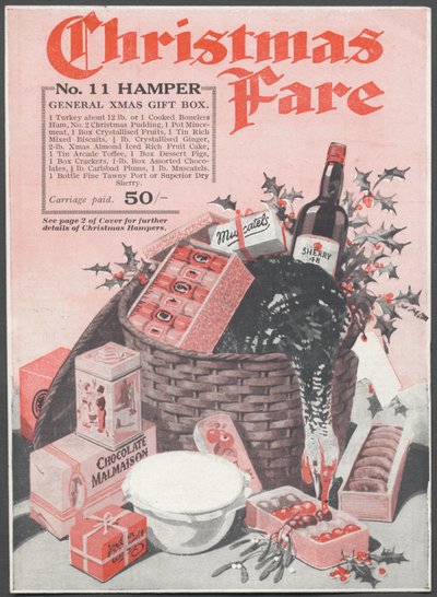 Christmas Hampers, c1920 by Wilfred Fryer