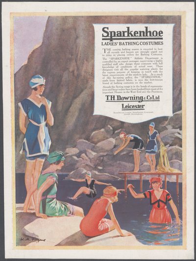 Sparkenhoe Bathing Costume, c.1920s by Wilfred Fryer