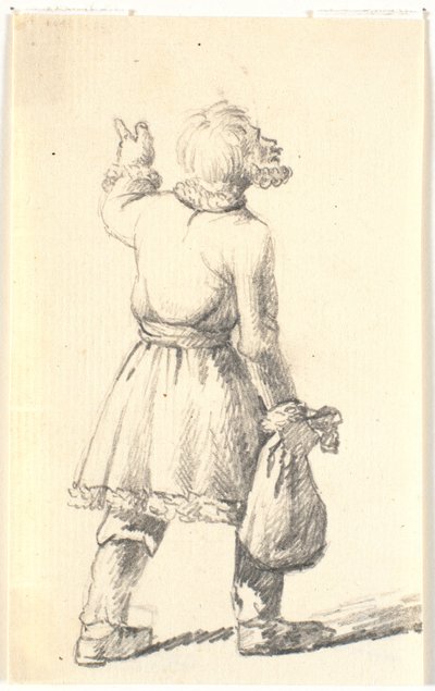 Walking Man with Sack by Wilhelm Bendz
