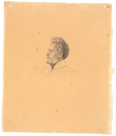 Portrait of Medalist Christen Christensen by Wilhelm Bendz