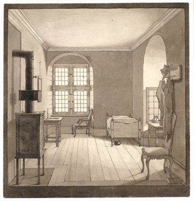 Room in Odense Convent of Noble Maidens by Wilhelm Bendz