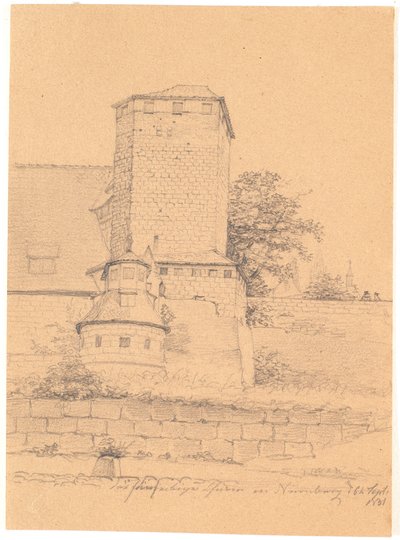 Tower Building. Nuremberg by Wilhelm Bendz
