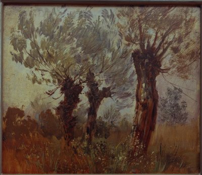 Three Old Willows by Wilhelm Busch