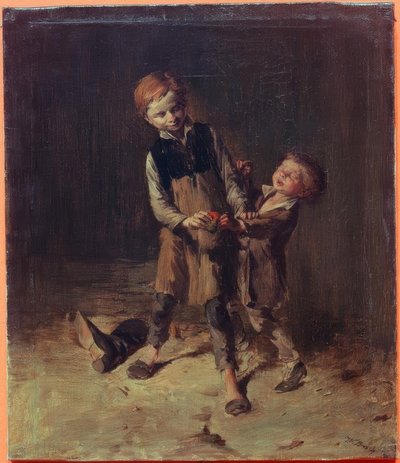 W. Busch, Two Shoemaker Boys Fighting by Wilhelm Busch