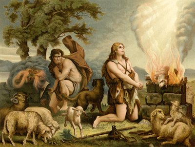 Sacrifices of Cain and Abel by Wilhelm Ebbinghaus