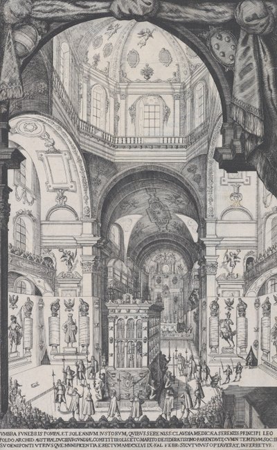 Catafalque of Leopold, Archduke of Austria by Wilhelm Frommer