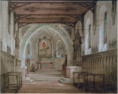 Vineyard Chapel at Schliersee by Wilhelm Gail